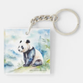 Panda brengt geluk sleutelhanger (Achterkant)