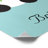 Panda Bride en Groom Poster (Hoek)