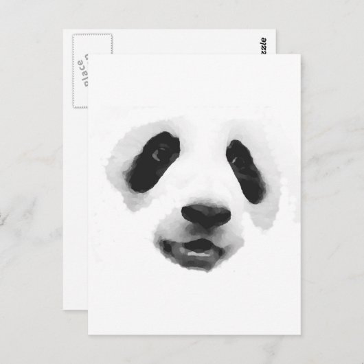 Panda Briefkaart (Voorkant / Achterkant)