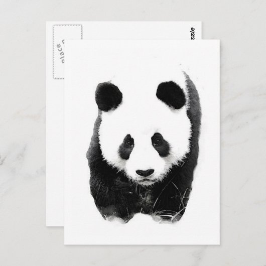 Panda Briefkaart (Voorkant / Achterkant)