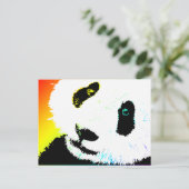 panda. briefkaart (Staand voorkant)
