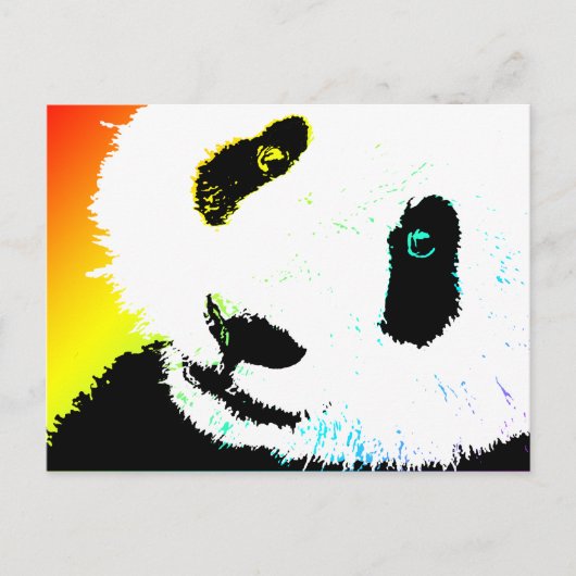 panda. briefkaart (Voorkant)