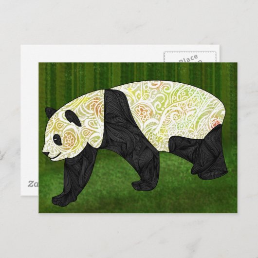 Panda Briefkaart (Voorkant / Achterkant)