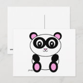 Panda Briefkaart (Voorkant / Achterkant)