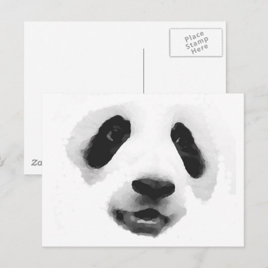 Panda Briefkaart (Voorkant / Achterkant)