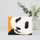panda. briefkaart (Staand voorkant)
