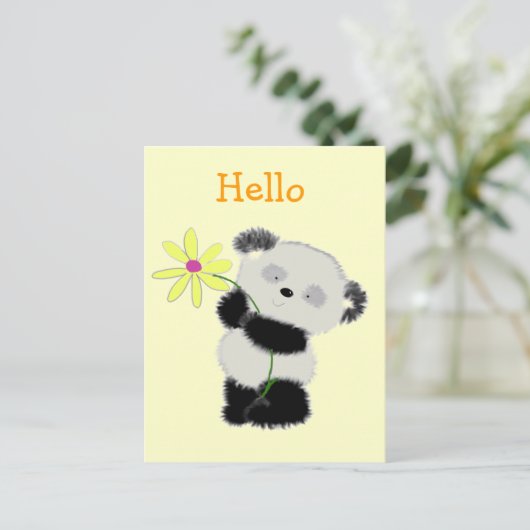 panda briefkaart (Staand voorkant)