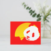 panda. briefkaart (Staand voorkant)