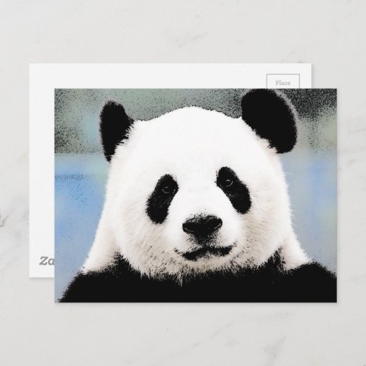 Panda Briefkaart (Voorkant / Achterkant)