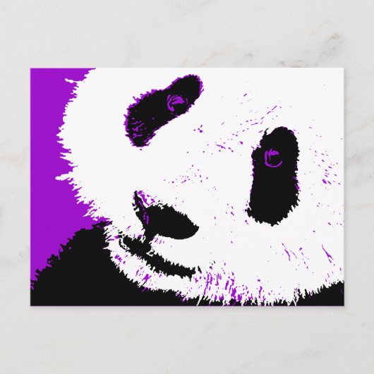 panda. briefkaart (Voorkant)