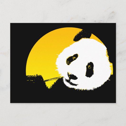 panda. briefkaart (Voorkant)