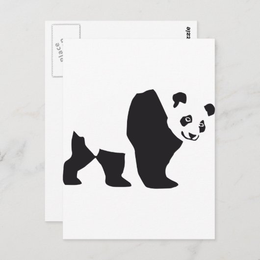 Panda Briefkaart (Voorkant / Achterkant)