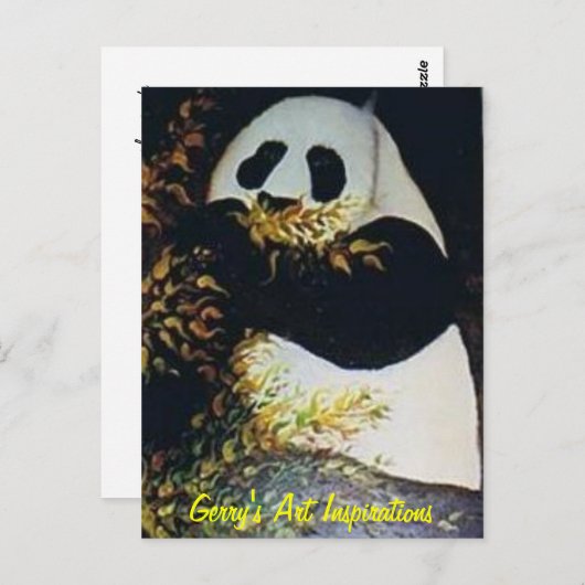 PANDA BRIEFKAART (Voorkant / Achterkant)