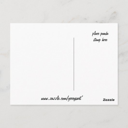 PANDA BRIEFKAART (Achterkant)