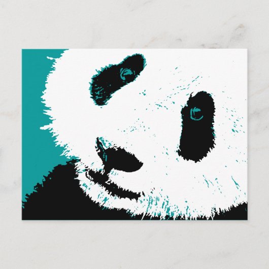 panda. briefkaart (Voorkant)