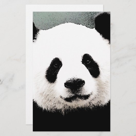 Panda Briefpapier (Voorkant / Achterkant)