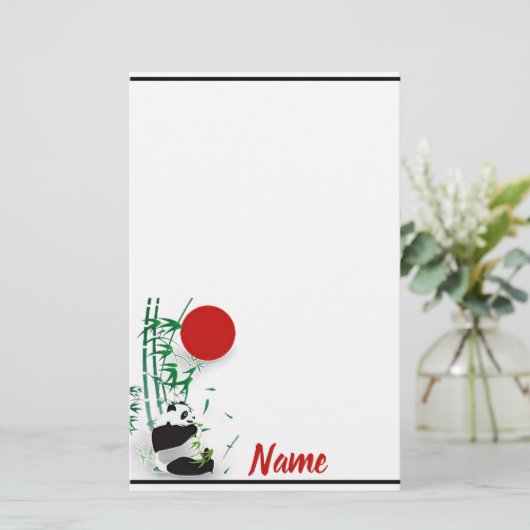 Panda briefpapier (Staand voorkant)