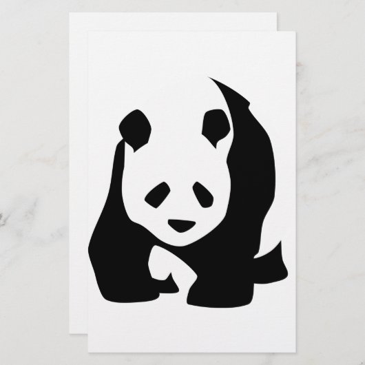 Panda Briefpapier (Voorkant / Achterkant)