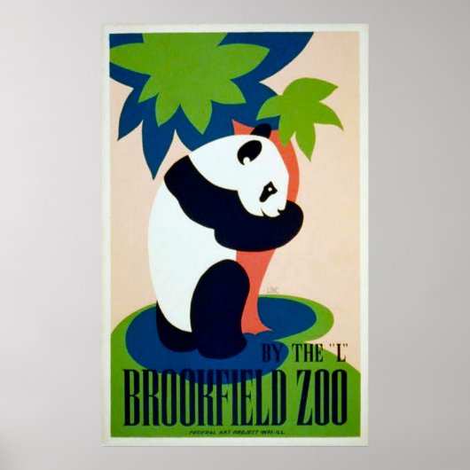 Panda Brookfield Zoo Poster (Voorkant)