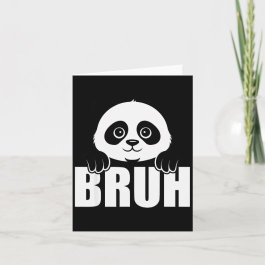 Panda Bruh Funny Zoo Animal Lover For Men Women Ki Kaart (Voorkant)