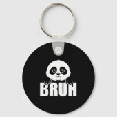 Panda Bruh Funny Zoo Animal Lover For Men Women Ki Sleutelhanger (Voorkant)