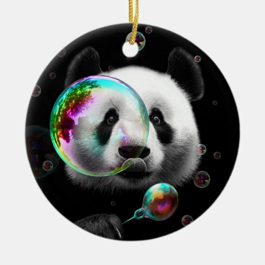 PANDA BUBBLE MAKER KERAMISCH ORNAMENT (Voorkant)