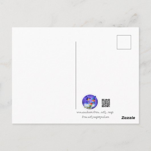 Panda Bubble thee Briefkaart (Achterkant)