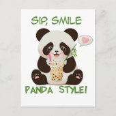 Panda Bubble thee Briefkaart (Voorkant)