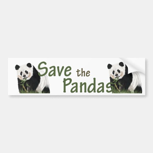 panda-bumper bumpersticker (Voorkant)