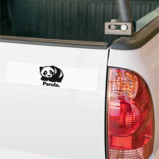 Panda. Bumpersticker (Op Truck)