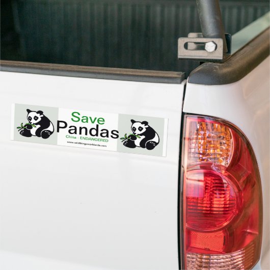 Panda - bumpersticker (Op Truck)