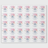 Panda bunting and balloons Baby Shower Cadeaupapier (Vlak)