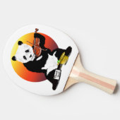 Panda Busking spelen een viool Tafeltennisbatje (Zijkant)