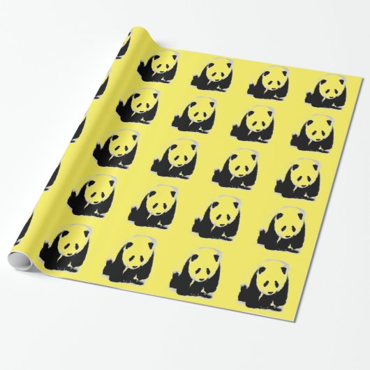Panda Cadeaupapier (Uitgerold)