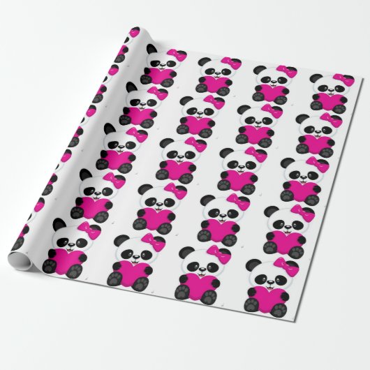 Panda Cadeaupapier (Uitgerold)