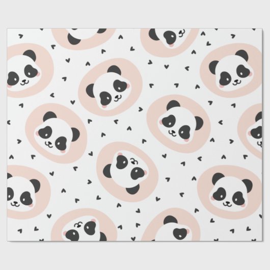 Panda Cadeaupapier (Vlak)