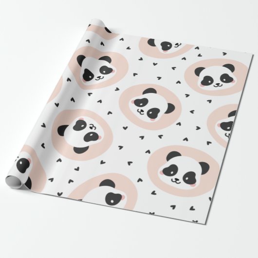 Panda Cadeaupapier (Uitgerold)