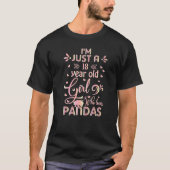 Panda-cadeaus - Ik ben maar een 18-jarig meisje da T-shirt (Voorkant)