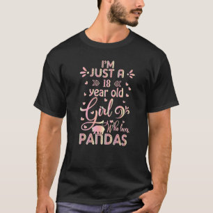 Panda-cadeaus - Ik ben maar een 18-jarig meisje da T-shirt