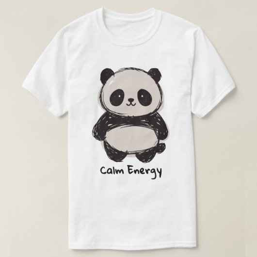 Panda Calm Energy T-shirt (Design voorkant)