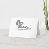 Panda Candy Cane Holiday Card Feestdagen Kaart (Achterkant)