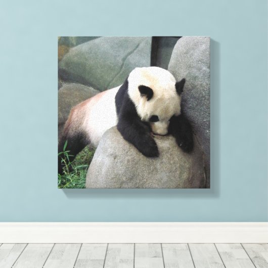 Panda Canvas Afdruk (Insitu (Houten vloer))