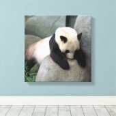 Panda Canvas Afdruk (Insitu (Houten vloer))