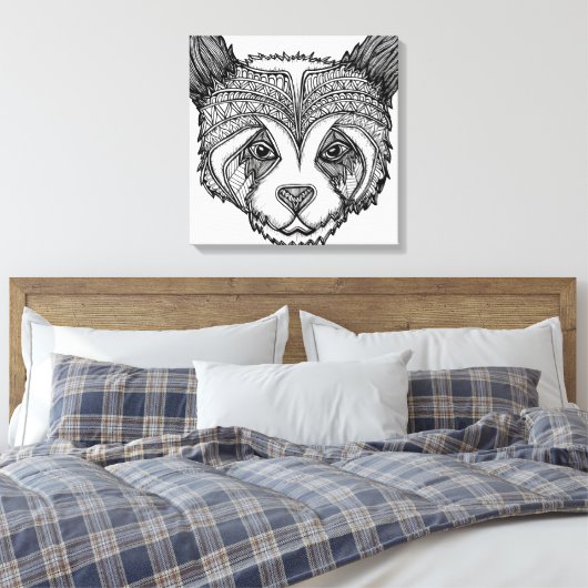 Panda Canvas Afdruk (Insitu (Slaapkamer))