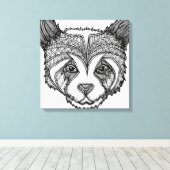 Panda Canvas Afdruk (Insitu (Houten vloer))