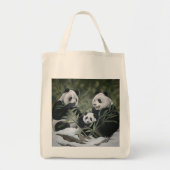 Panda Canvas tas (Voorkant)