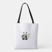 Panda canvas tas! tote bag (Achterkant)