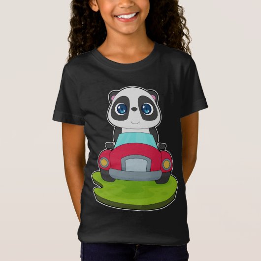 Panda Car T-shirt (Voorkant)