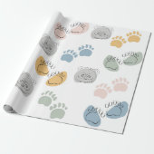 Panda Cartoon Kinder Baby wikkelen papier (Uitgerold)