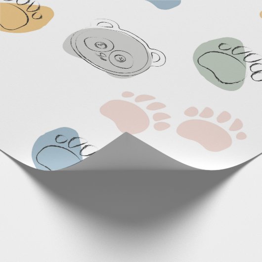 Panda Cartoon Kinder Baby wikkelen papier (Hoek)